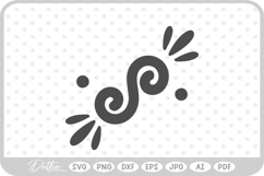 Swirl Dot Shape Decorative SVG PNG DXF Product Image 1