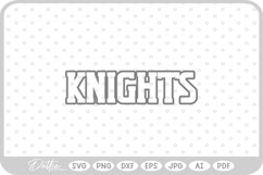 Knights Sports Team SVG PNG DXF Product Image 1