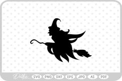 Witch Broomstick Hat Halloween SVG PNG DXF Product Image 1