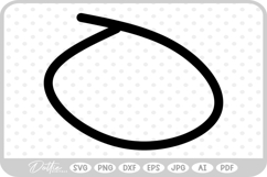 Circle Doodle Shape Hand Drawn Sticker Sketch SVG PNG DXF Product Image 1