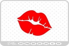 Lips Kiss Pout SVG PNG DXF Product Image 1