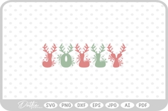 Christmas Festive Joy Noel Winter Text Quote SVG PNG DXF Product Image 1