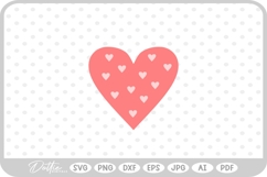Heart Shape Border Silhouette Hand Drawn SVG PNG DXF Product Image 1