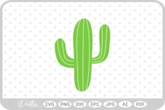 Cactus Tree Flower Spikes Desert Nature Plant SVG PNG DXF Product Image 1
