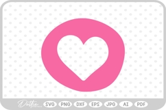 Heart Shape SVG PNG DXF Product Image 1