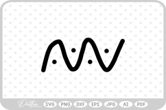 Wiggly Wavy Line Zig Zag Outline Shape Doodle SVG PNG DXF Product Image 1