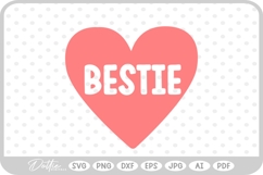 BFF Besties Best Friend SVG PNG DXF Product Image 1