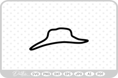Floppy Hat Outline SVG PNG DXF Product Image 1