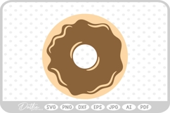 Ring Donut Sweet Treat SVG PNG DXF Product Image 1
