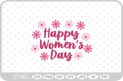 Happy International Women's Day Quote Feminist SVG PNG DXF Product Image 1