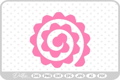 Rolled Flower SVG PNG DXF Product Image 1