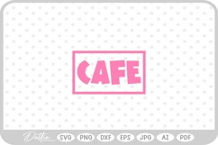 Cafe Sign SVG PNG DXF Product Image 1
