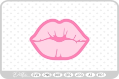 Lips Kiss Pout SVG PNG DXF Product Image 1