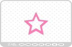 Star Shape Stars Space Doodle Starburst SVG PNG DXF Product Image 1
