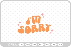 Sorry Retro SVG PNG DXF Product Image 1