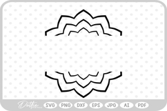 Split Mandala SVG PNG DXF Product Image 1