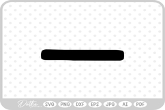 Minus Sign SVG PNG DXF Product Image 1