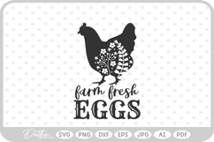 Farm Fresh Eggs SVG PNG DXF Product Image 1