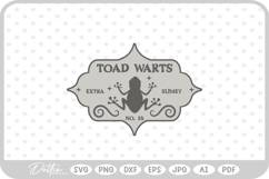Toad Warts Potion Bottle Label Halloween Witch SVG Product Image 1