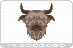 Highland Cow SVG PNG DXF Product Image 1
