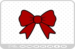 Ribbon Bow Tied Knot SVG PNG DXF Product Image 1