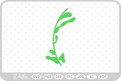 Stem With Leaves SVG PNG DXF Product Image 1