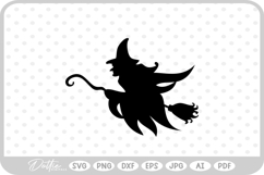 Witch Broomstick Hat Halloween SVG PNG DXF Product Image 1