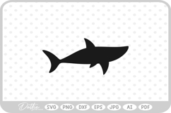 Shark Silhouette SVG PNG DXF Product Image 1