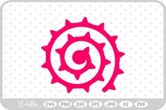 Rolled Flower SVG PNG DXF Product Image 1