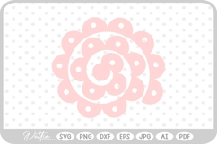 Rolled Paper Flower SVG PNG DXF Product Image 1