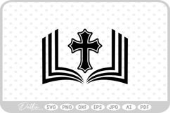 Holy Bible Book Religious Jesus SVG PNG DXF Product Image 1