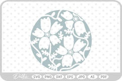 Abstract Flower Pattern Wavy Boho Botanic SVG PNG DXF Product Image 1