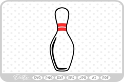 Bowling Pin SVG PNG DXF Product Image 1