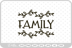 Family Botanical Hand Drawn Vine SVG PNG DXF Product Image 1