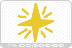 Star Sparkle Shape SVG PNG DXF Product Image 1