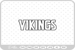 Vikings Sports Team SVG PNG DXF Product Image 1