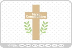 First Holy Communion SVG PNG DXF Product Image 1