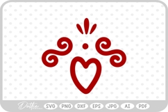 Heart Shape Decorative SVG PNG DXF Product Image 1