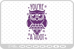 Owl Quote Bird SVG PNG DXF Product Image 1