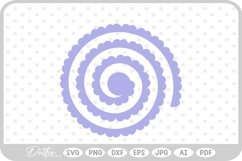 Rolled 3d Flower Template SVG PNG DXF Product Image 1