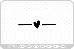 Heart Line SVG PNG DXF Product Image 1