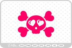 Skull and Cross Bones SVG PNG DXF Product Image 1