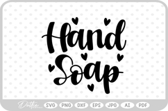 Hand Soap Minimal Cleaning Label SVG PNG DXF Product Image 1