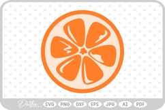 Orange Citrus Fruit SVG PNG DXF Product Image 1