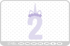 Unicorn Number 123456789 SVG PNG DXF Product Image 1