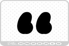 Speak Marks Punctuation SVG PNG DXF Product Image 1