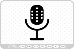 Microphone Music Mic SVG PNG DXF Product Image 1