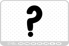 Question Mark SVG PNG DXF Product Image 1