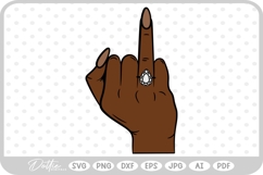 Bride Finger Engagement Wedding Ring Love SVG PNG DXF Product Image 1