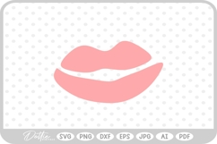 Cartoon Mouth Emoji Silly Emotive Doodle Sketch SVG PNG DXF Product Image 1